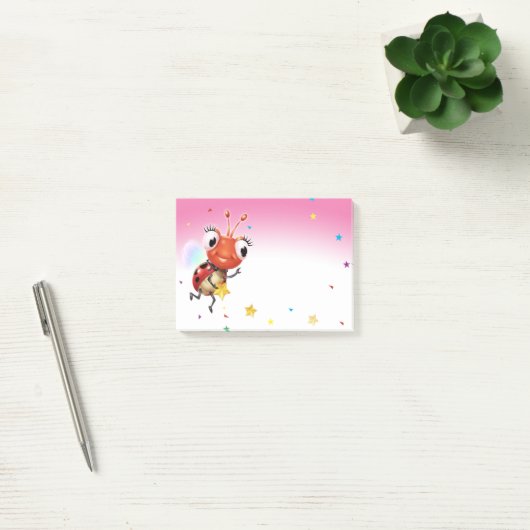 Lil Ladybug roze Post-it notitieblok Post-it® Notes (Kantoor)
