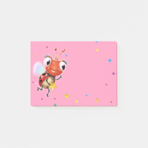 Lil Ladybug roze Post-it notitieblok Post-it® Notes