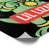 Lil Lizard Funny Lizard Trending Meme Poster (Hoek)