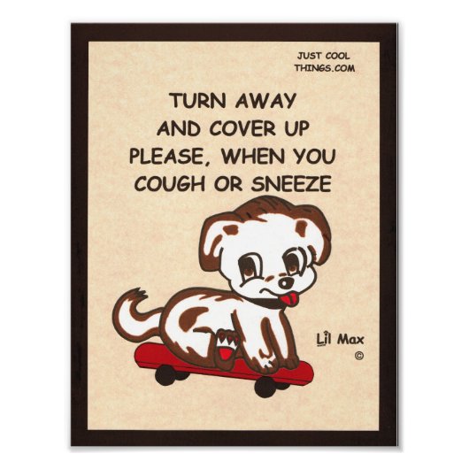 Lil Max Hoesje Uw Hoest Poster (Voorkant)