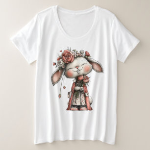 Lil Miss Bunny Grote Maat T-shirt