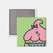 Lil' Miss Cuppy Cake Magnet (Recto/Verso)