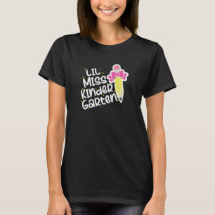 Lil Miss Kindergarten 1e schooldag Meisjes K T-shirt