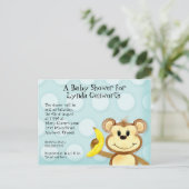 Lil Monkey, Invitation de la carte postale Baby sh (Debout devant)