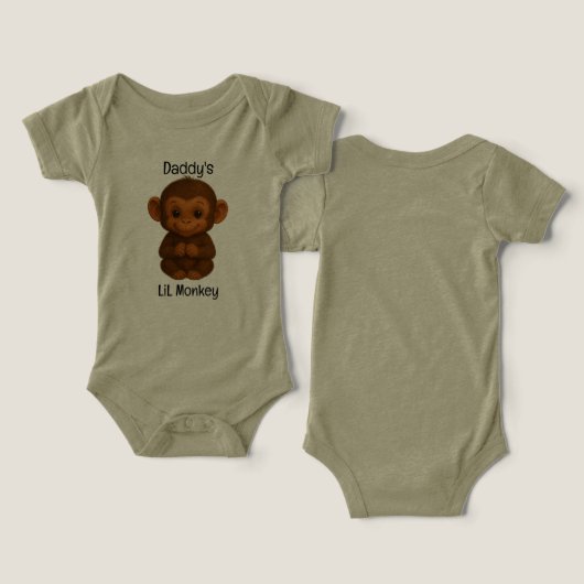 LiL Monkey One Piece de papa (Design Recto & Verso)
