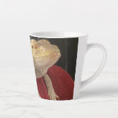 Lil' Murph Funny Schattige Bearded Dragon Lizard Latte Mok (Rechts)