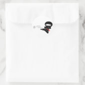 Lil' Ninja Ronde Sticker (Tas)