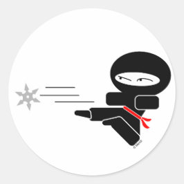 Lil' Ninja Ronde Sticker