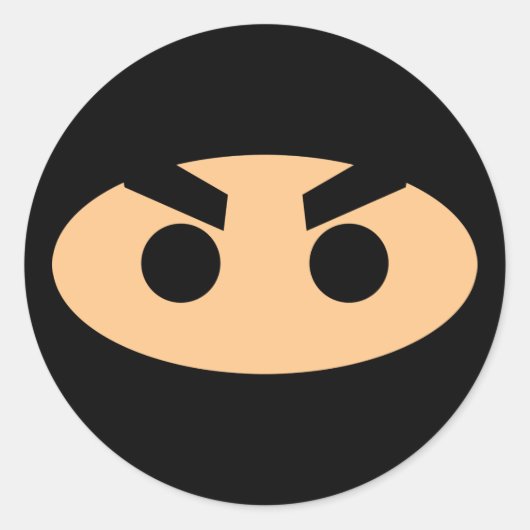 Lil Ninja Ronde Sticker (Voorkant)