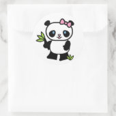Lil Panda Girl Ronde Sticker (Tas)