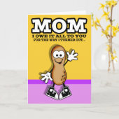 Lil Peanut Carte de la fête des mères (Fleur jaune)