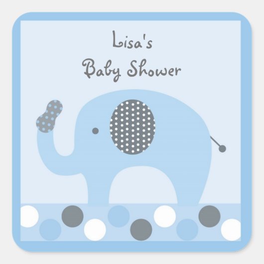 Lil Peanut Olifant Stickers Labels (Voorkant)