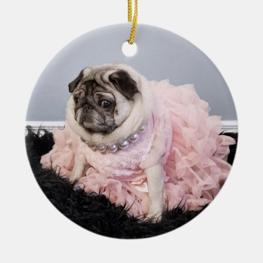 Lil Pickles Da Pug Fancy Ornament (Voorkant)