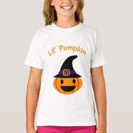 Lil Pompoen Halloween Kinder Design – Schattigee P T-shirt