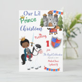 Lil Prince Invitation Anniversaire Carte (Debout devant)