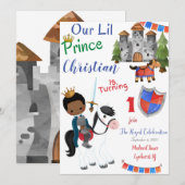 Lil Prince Invitation Anniversaire Carte (Devant / Derrière)