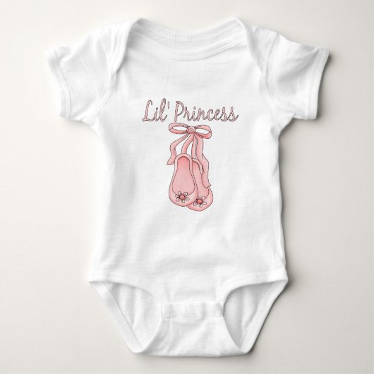 Lil' Princess Balletschoenen 1 Romper (Voorkant)