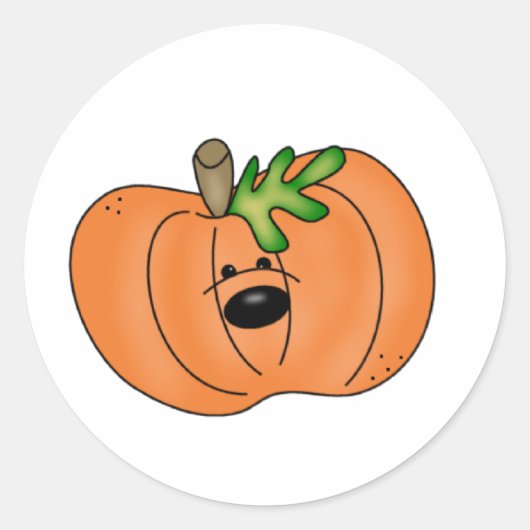 Lil' Pumpkin Ronde Sticker (Voorkant)