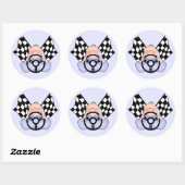 Lil Race Winner Baby Boy Ronde Sticker (Vel)