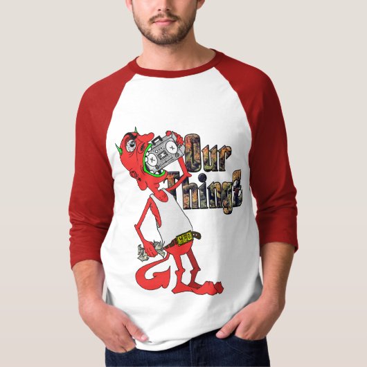 Lil' Red Devil Baseball T-shirt (Voorkant)