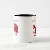 Lil Red Rooster Tweekleurige Koffiemok (Center)