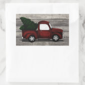 Lil Red Truck Rechthoekige Sticker (Tas)