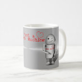 (Lil' Robo-x9) Liefde machine Koffiemok (Voorkant rechts)