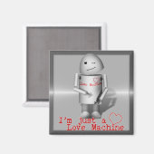 (Lil' Robo-x9) Liefde machine Magneet (Voorkant / Achterkant)