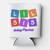 Lil Sis aangepaste naam koelbox Blikjeskoeler (Voorkant)