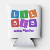 Lil Sis aangepaste naam koelbox Blikjeskoeler (Achterkant)