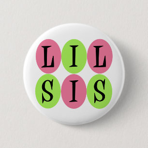 Lil Sis-toets Ronde Button 5,7 Cm