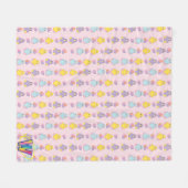 Lil Spring Chick Pattern Fleece Deken (Voorkant (Horizontaal))