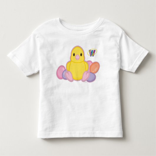 Lil Spring Chick Pattern Kinder Shirts (Voorkant)