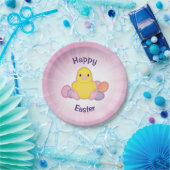 Lil Spring Chick Pattern Papieren Bordje (Feest)