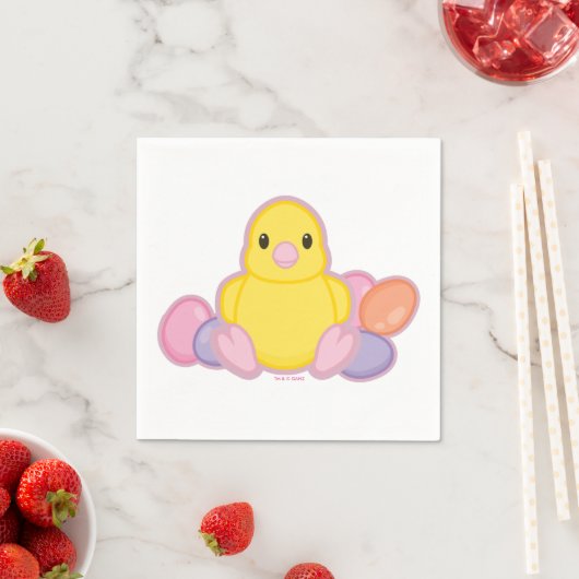Lil Spring Chick Pattern Servet (Insitu)