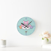 Lil Spring Corgi Pattern Ronde Klok (Huis)