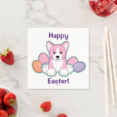 Lil Spring Corgi Pattern Servet (Insitu)