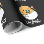 Lil-spuddy Funny Potato Pun Dark BG Cadeaupapier (Rol Hoek)