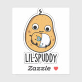 Lil Spuddy Funny Potato Pun Sticker (Vel)
