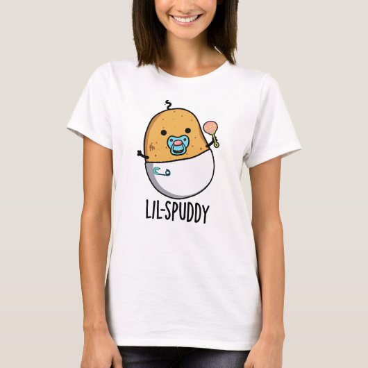 Lil-spuddy Funny Potato Pun T-shirt (Voorkant)