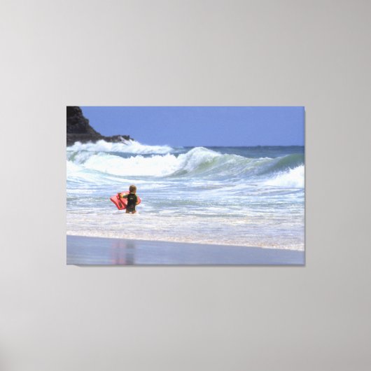 LI'L SURFER DUDE 32x48 Canvas Afdruk (Voorkant)