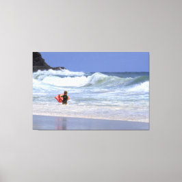 LI'L SURFER DUDE 40x60 Canvas Afdruk