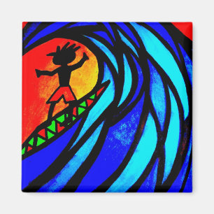 Lil Surfer Dude bij Pipeline Magneet