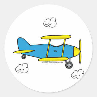 Lil-vliegtuig Ronde Sticker