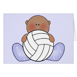 Lil Volleyball Baby Boy - Ethnic Blank Kaart