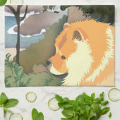 LIL WEATHER Chow - Keukenhanddoek (Gevouwen)