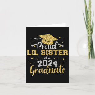Lil zuster CL van 2024 Afstuderen senior Afstudere Kaart