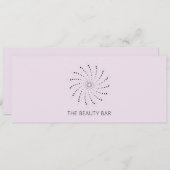 Lila Abstract Bloem Elegant Cadeaubon (Voorkant / Achterkant)