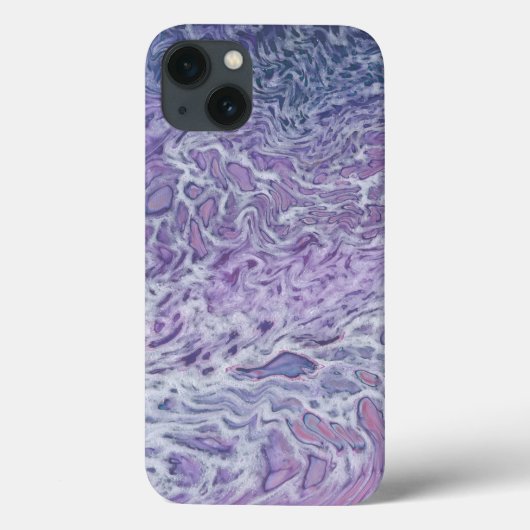 Lila acrylvezel Abstracte vloeisel Case-Mate iPhone Case (Achterkant)