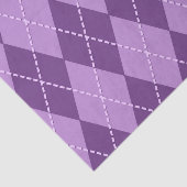 Lila Argyle (Ontwerp 12 van de Paarse Reeks) Tissuepapier (Detail)